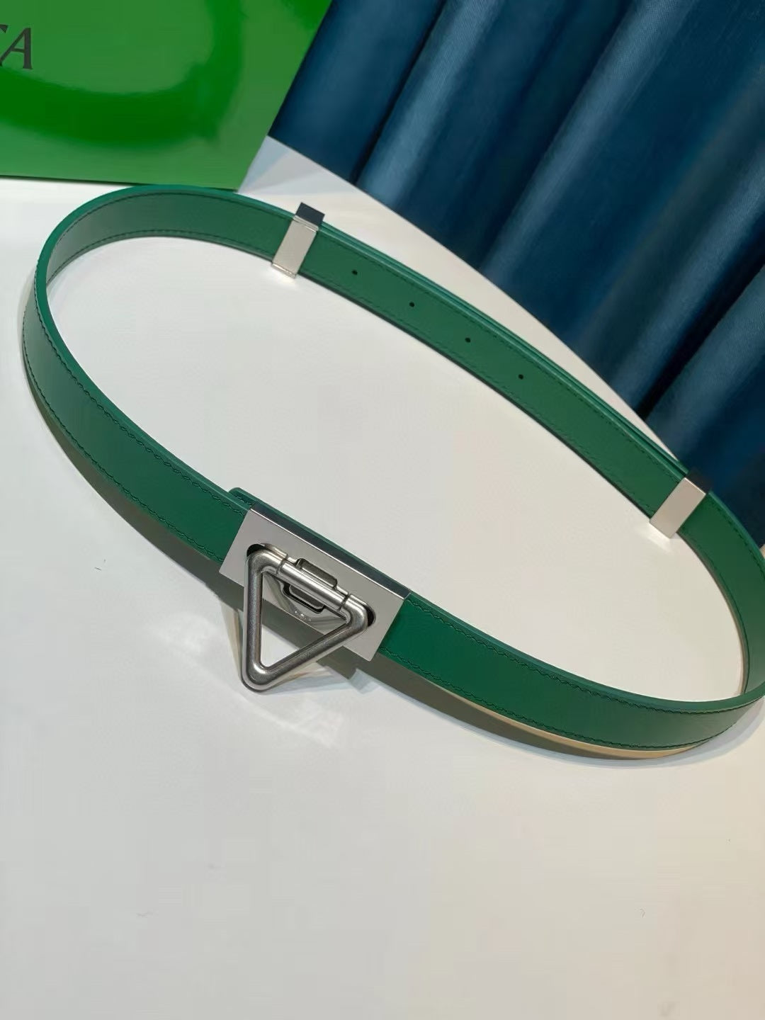 BOTTEGA VENETA BELT TRIANGLE CALFSKIN LEATHER