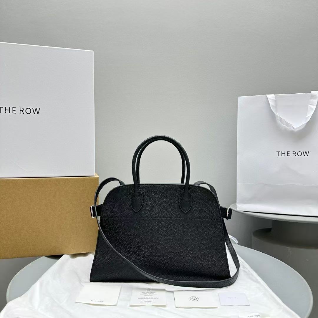 The Row Margaux 17 Black Leather