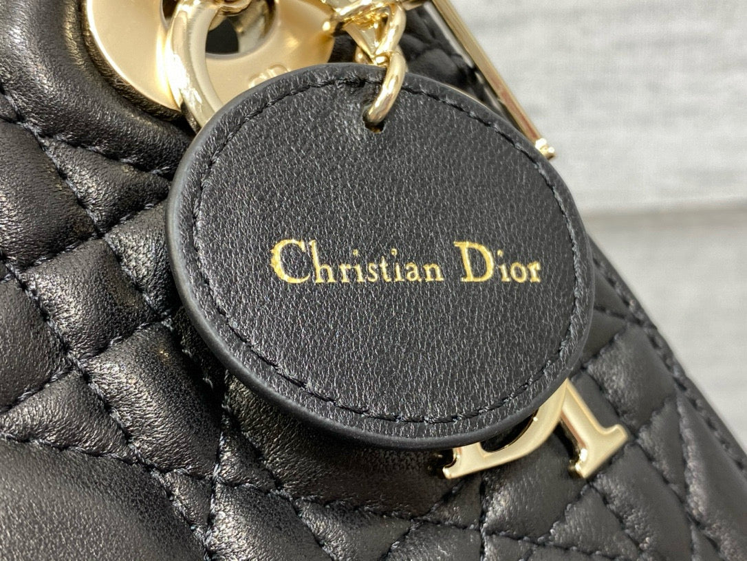 Mini Lady 17 My ACB Black Lambskin Light Gold Hardware