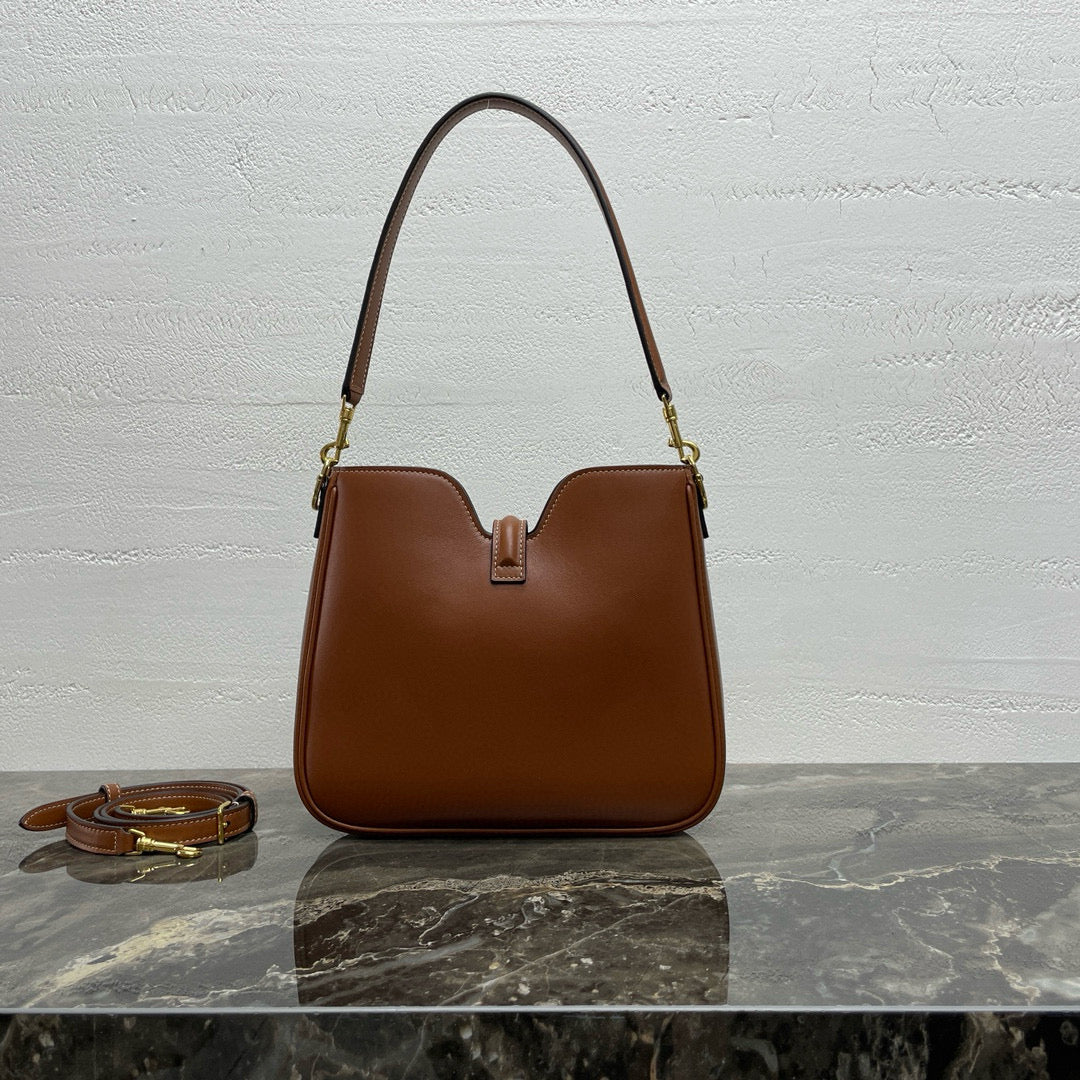 Small Camille 16 Soft Bag 24.5cm In Tan Smooth Calfskin Gold Hardware