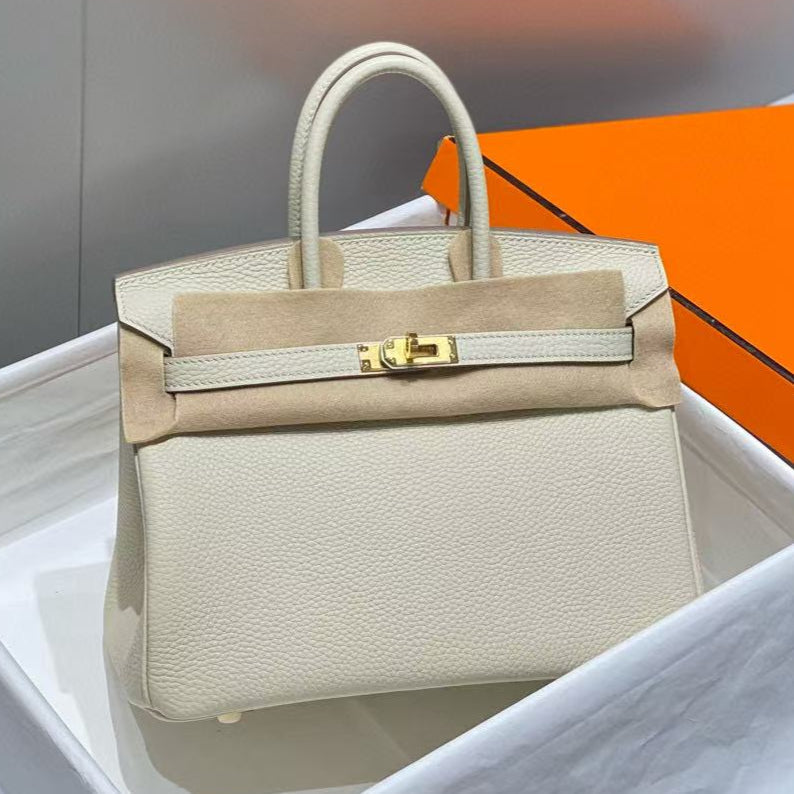 HM BIRKIN 30CM WHITE TOGO LEATHER GOLD HARDWARE