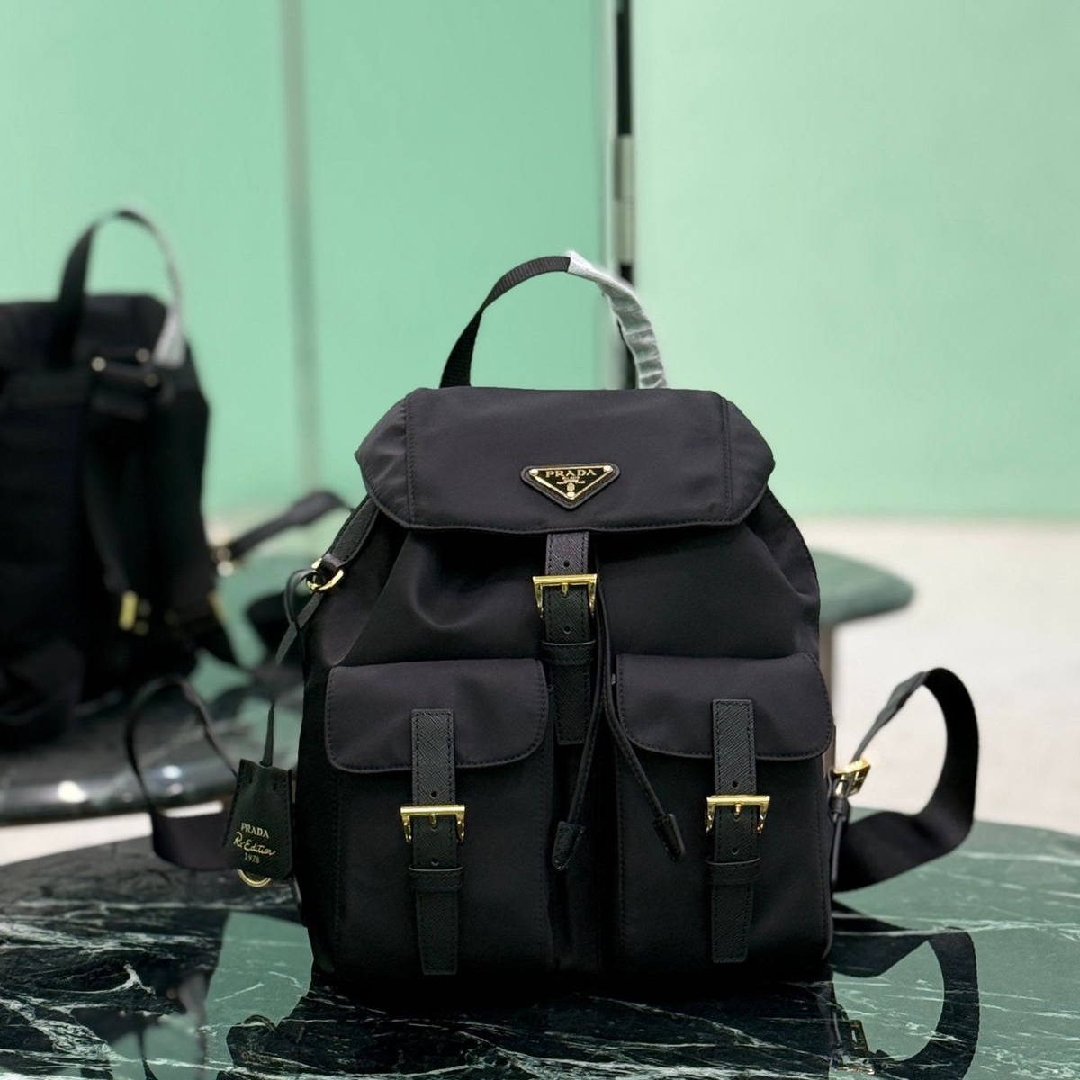 Prada Re-Edition 1978 Small Backpack Black Re-Nylon