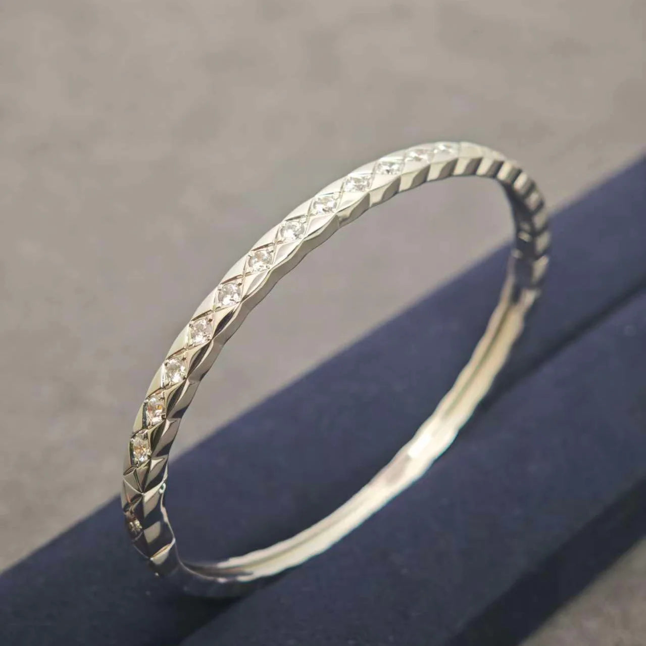Chanel Coco Crush Diamond Silver Bracelet