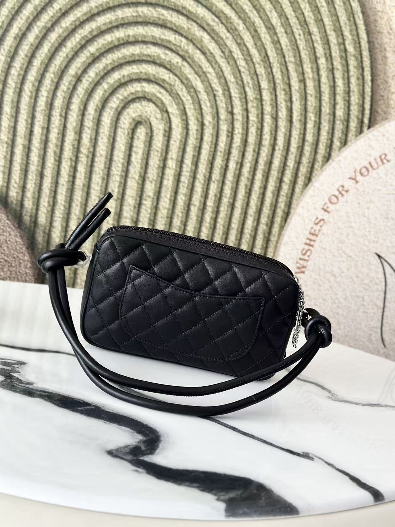 CC Cambon Ligne Pochette Black Quilted Calfskin