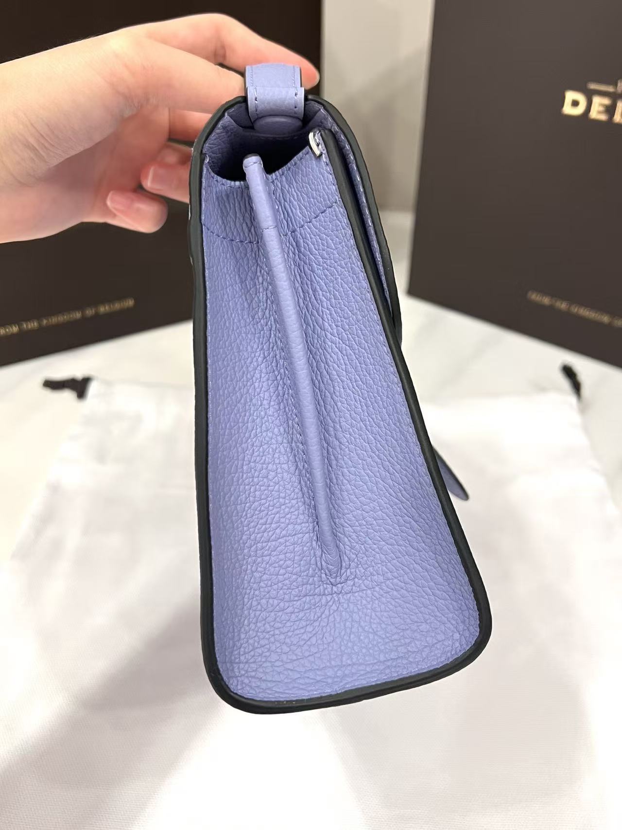 Delvaux Brillant Mini Bag 23cm Lavender in Cowhide