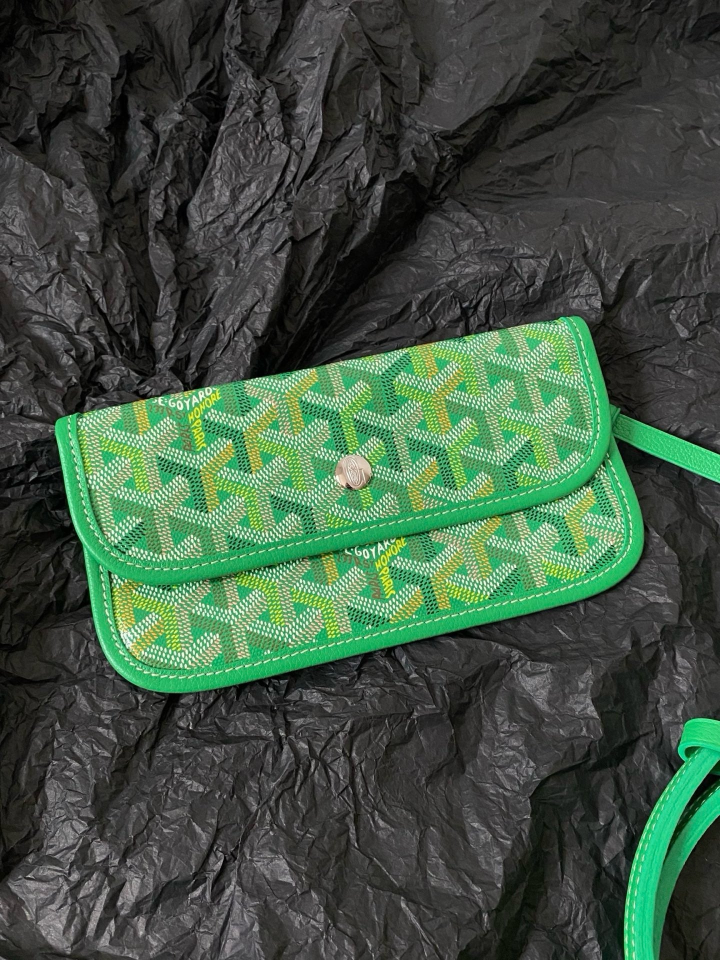 Goyard 26s Saint Louis Bag Vibrant Green Goyardine Canvas