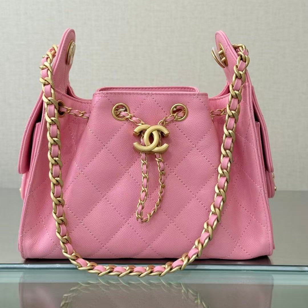 CC 26s Small Handbag 22cm Hot Pink Caviar