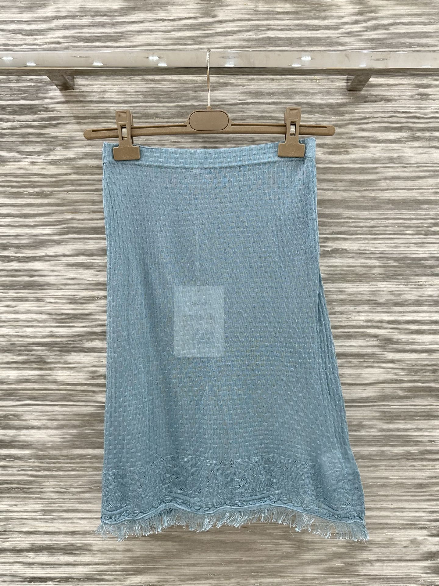 CC Set Top & Skirt Blue in Viscose 207949