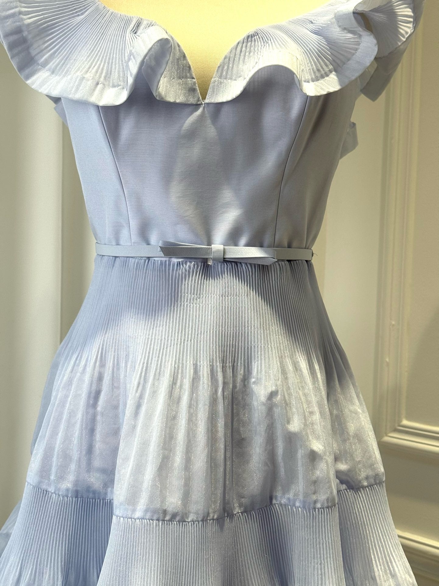 Zimmermann Pleated Frill Mini Dress