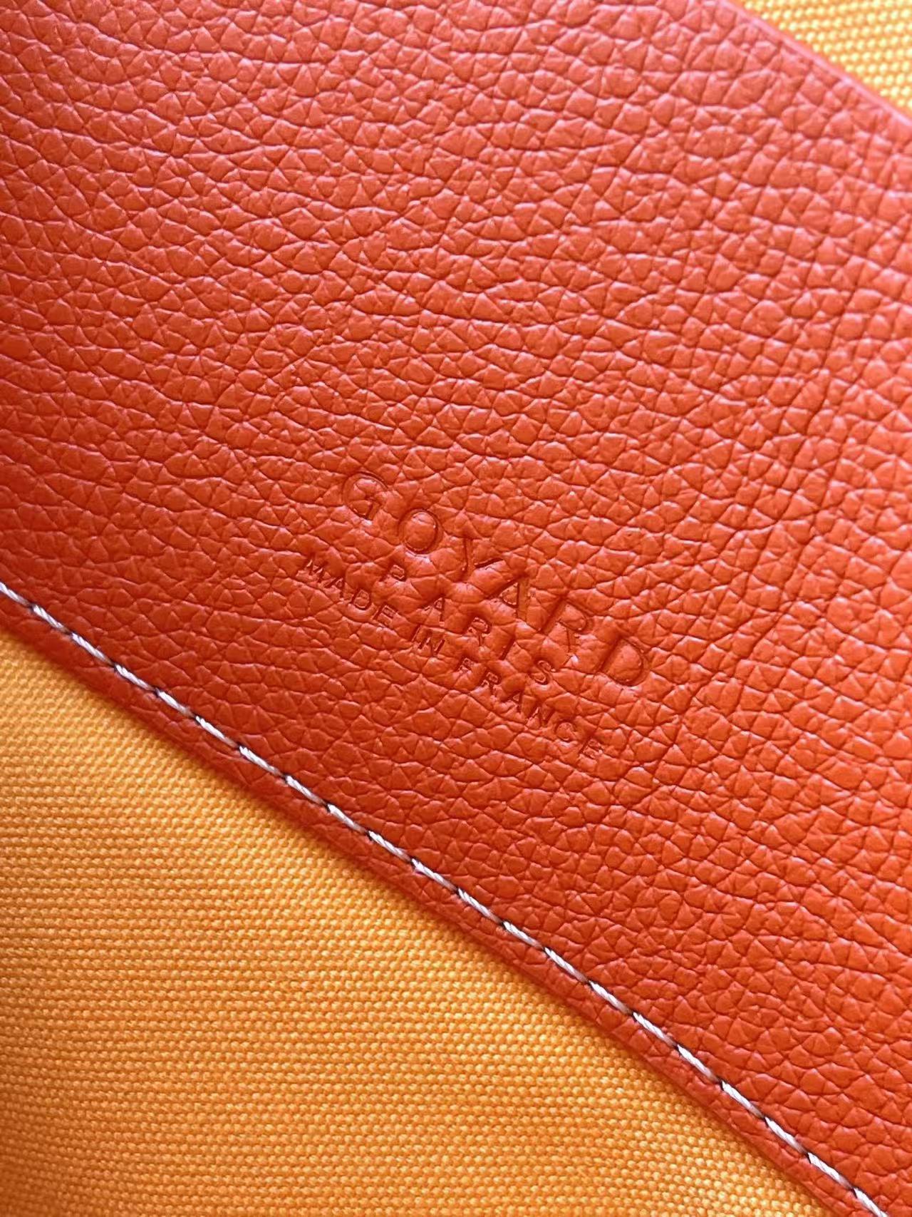 BV 26s Senat MM Clutch Orange Goyardine Pattern Canvas