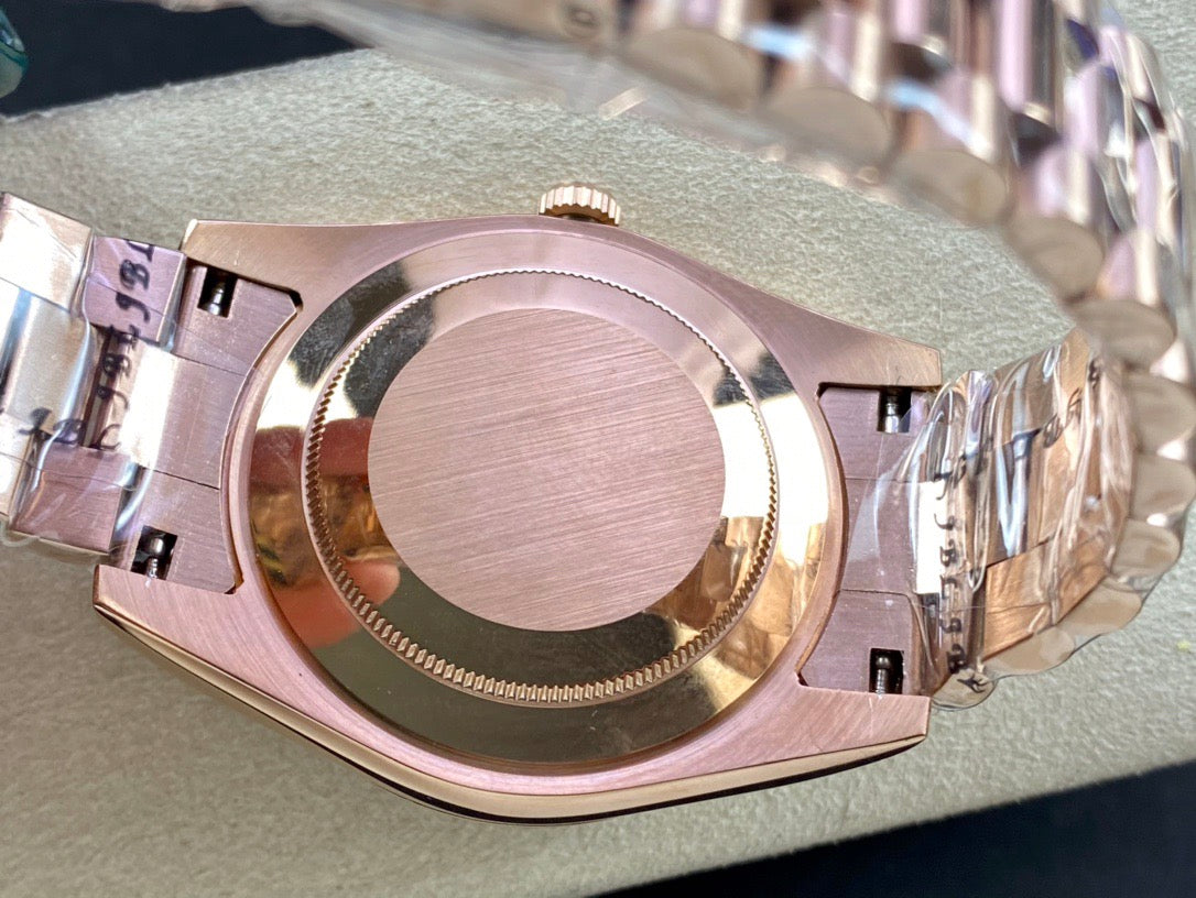 Day-Date 40 Everose Gold Chocolate Baguette Diamond Dial