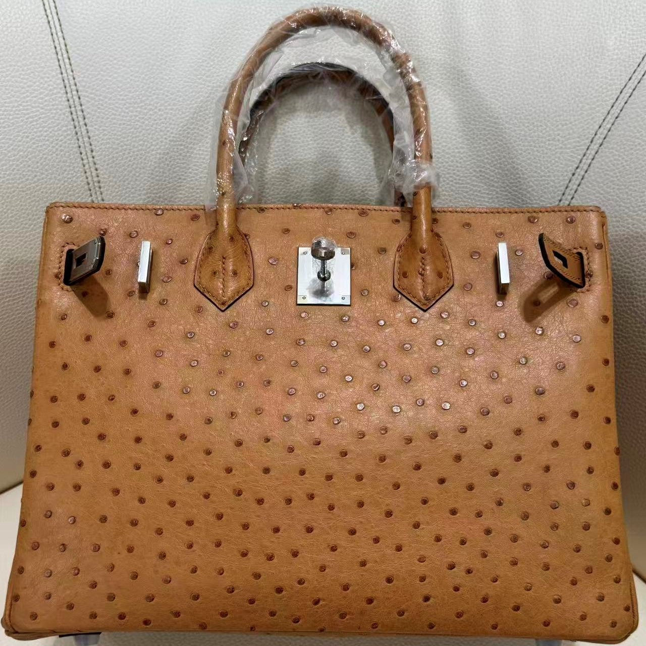 HM 26s Birkin 30 Gold Ostrich