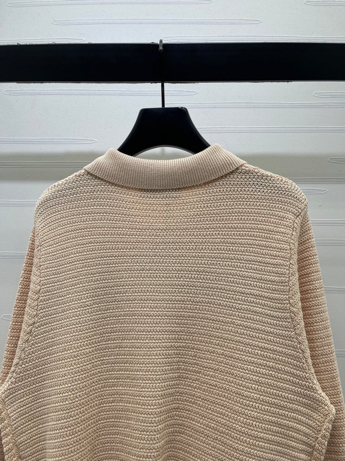 Miu Knit Zipper Cardigan Brown Wool Cashmere