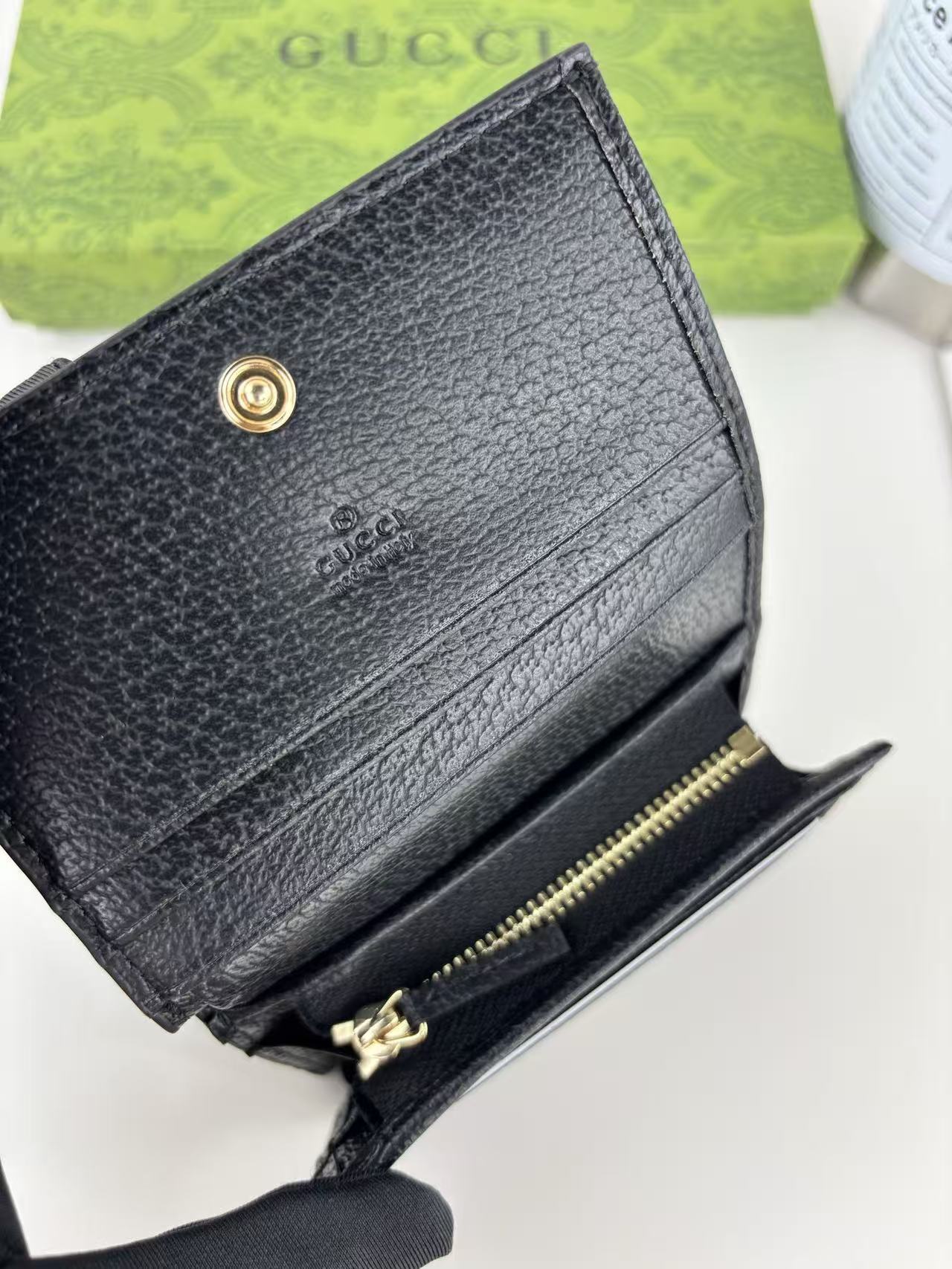 Gucci Ophidia Card Case Black Cowhide