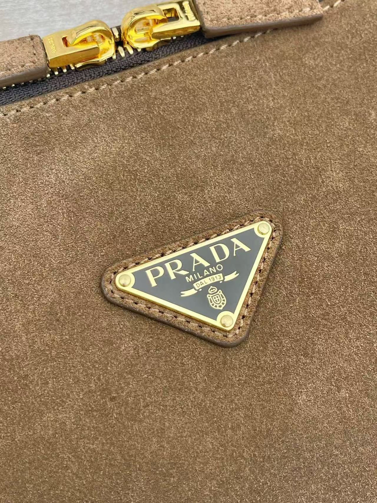 Prada 26s Medium Darling Brown Suede