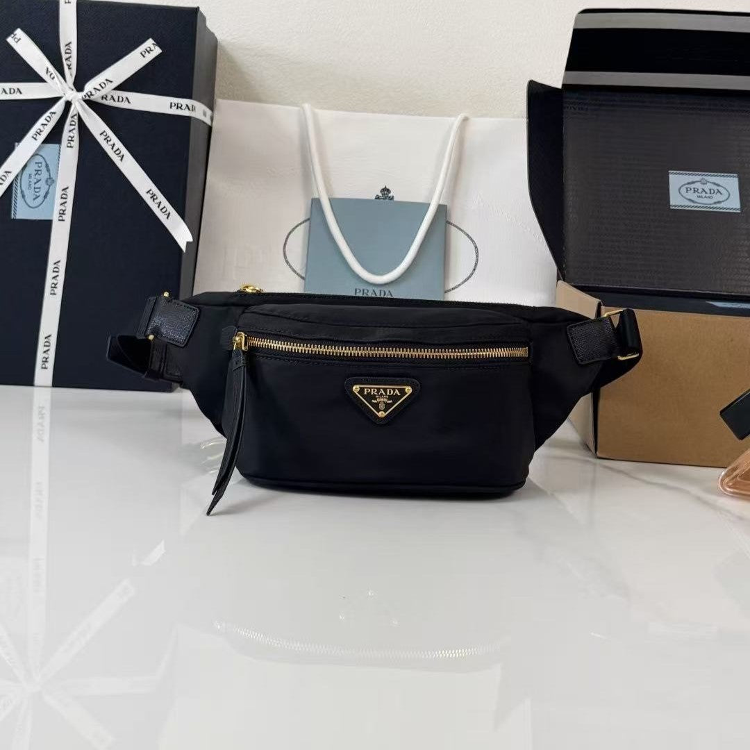 Prada Re-Nylon Belt Bag Black Re-Nylon 681010