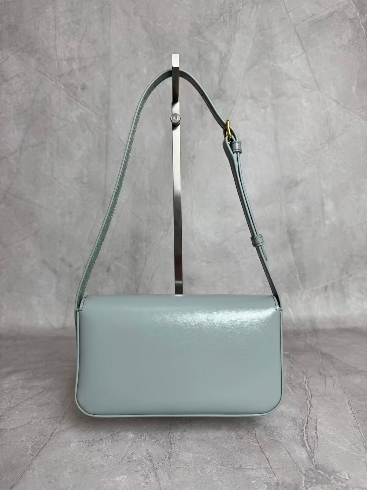 Classic Triomphe 20 Blue Grey Calfskin Gold Hardware