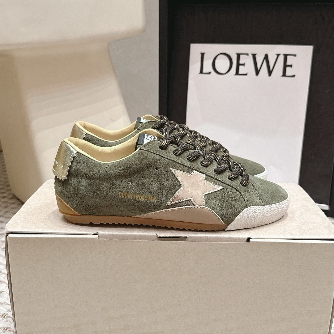 GGDB True Star Olive Suede Gold Star 35679