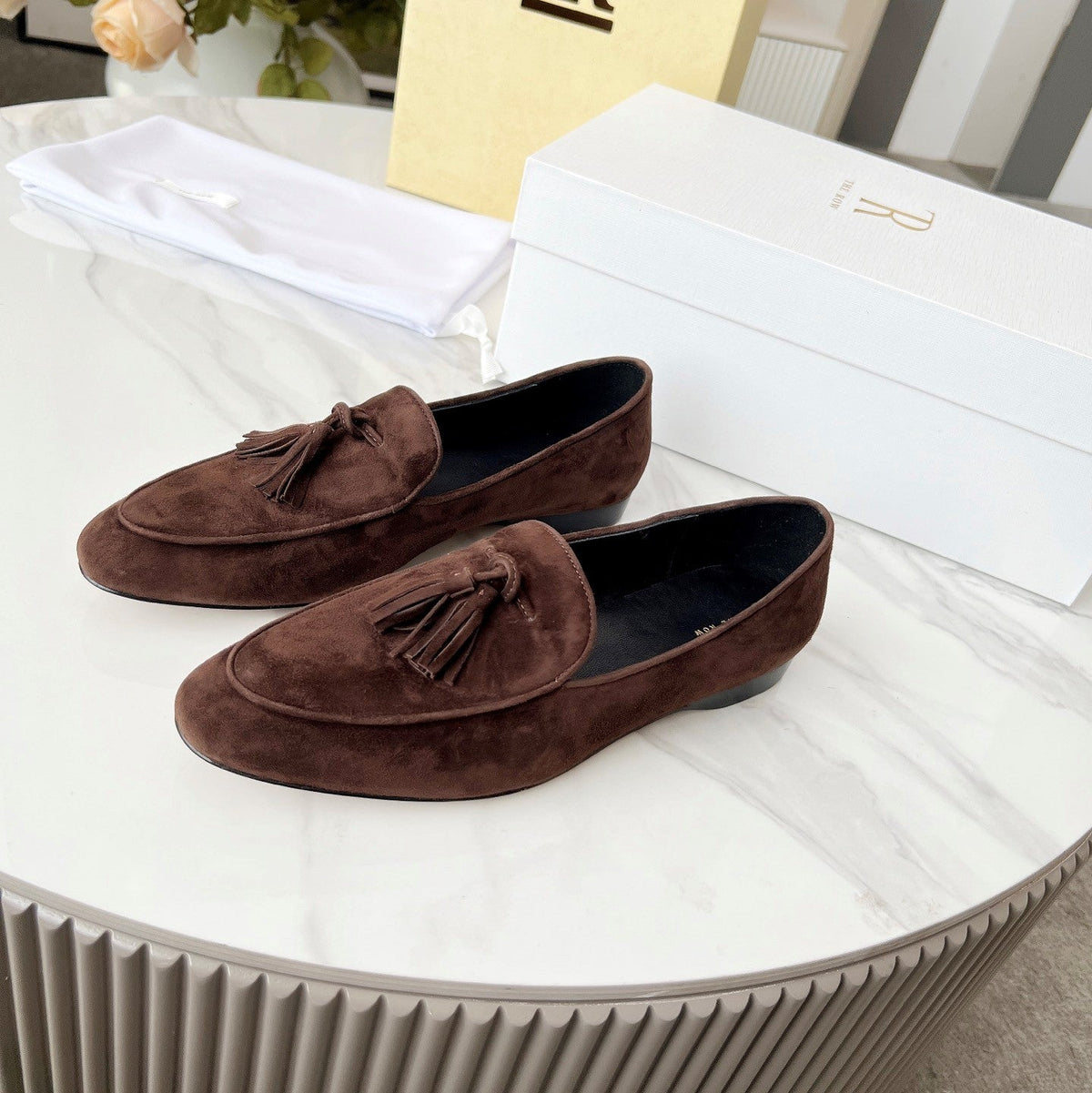 TR 26S Caden Loafers Deep Brown Suede