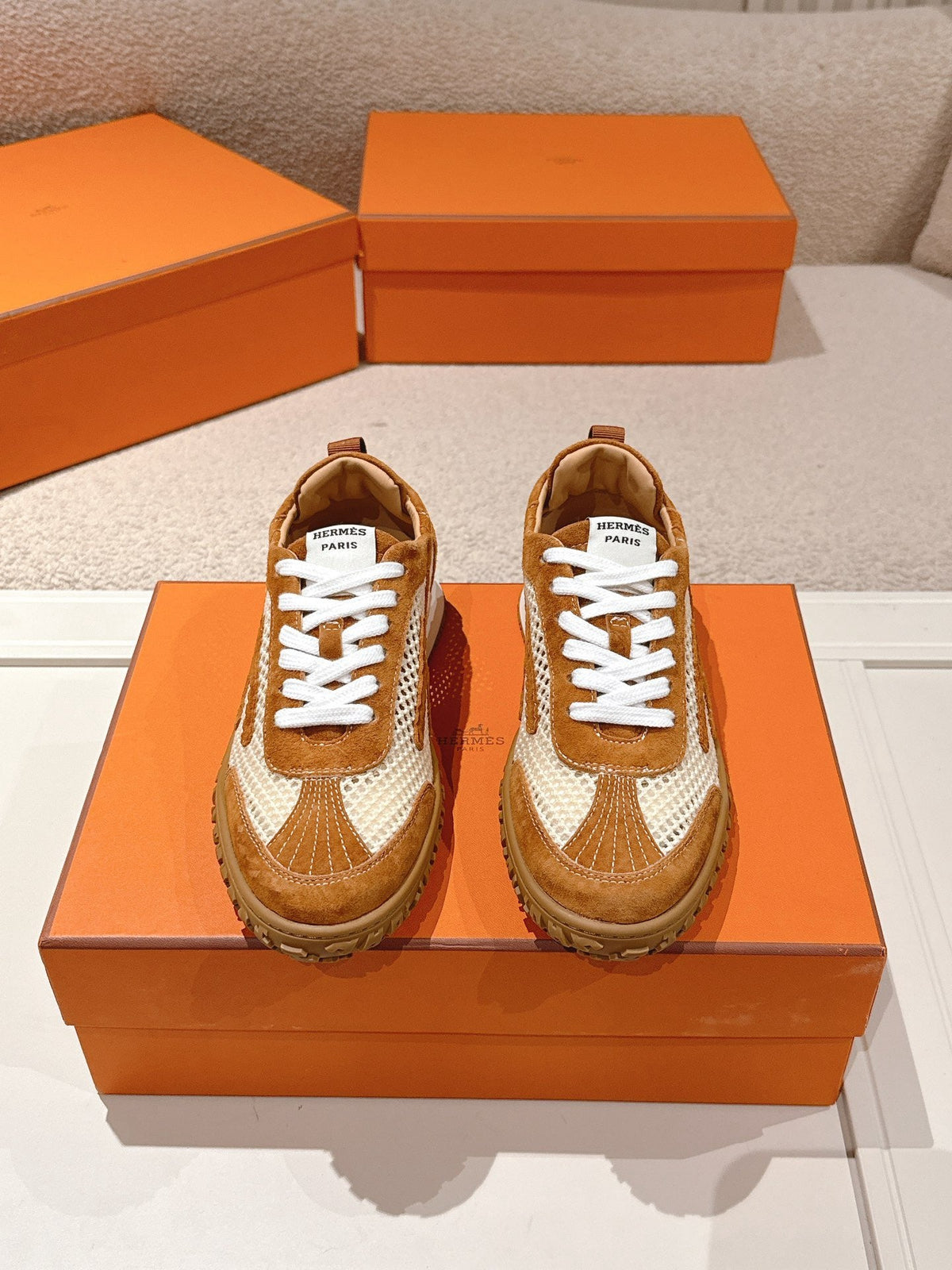 HM 26s Jet Sneakers Beige Lin Naturel Suede