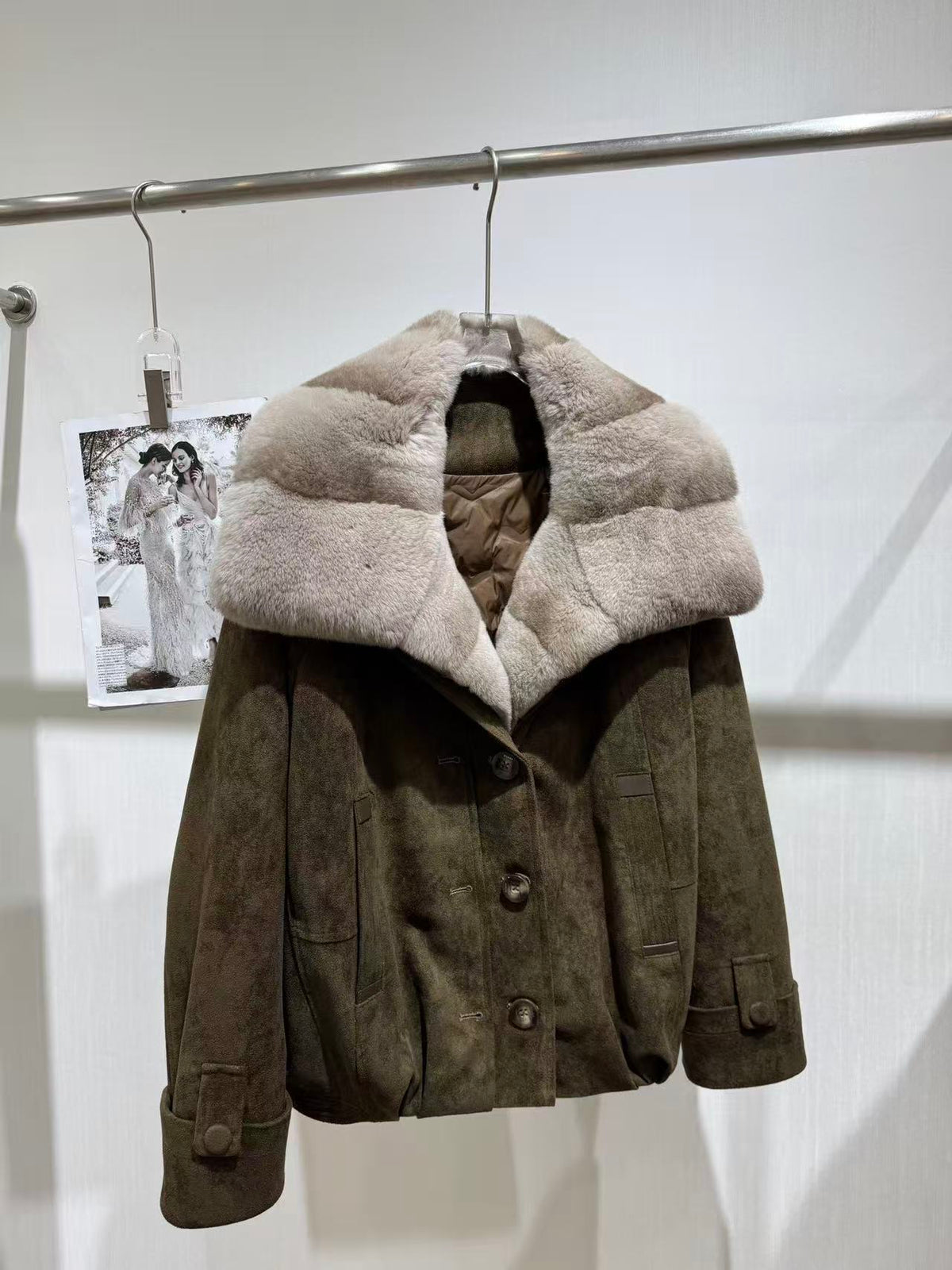 Max Mara 25s Oversized Fur Collar Down Jacket 122