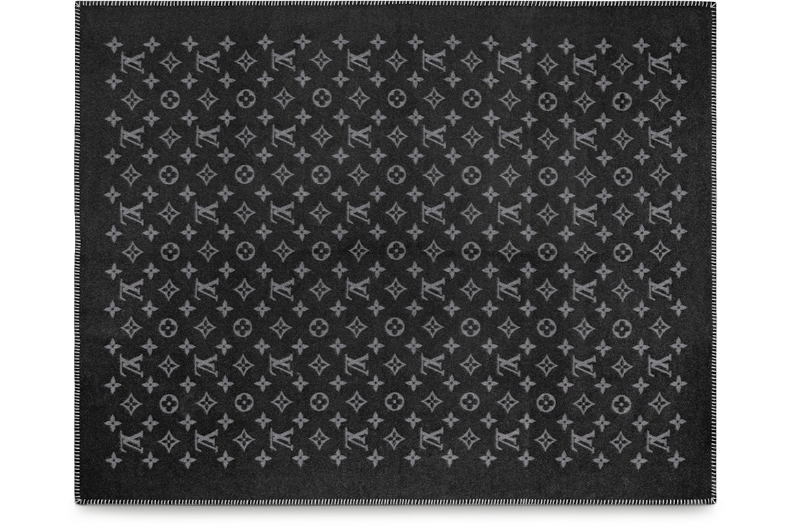 LV Neo Monogram Black White Wool Cashmere