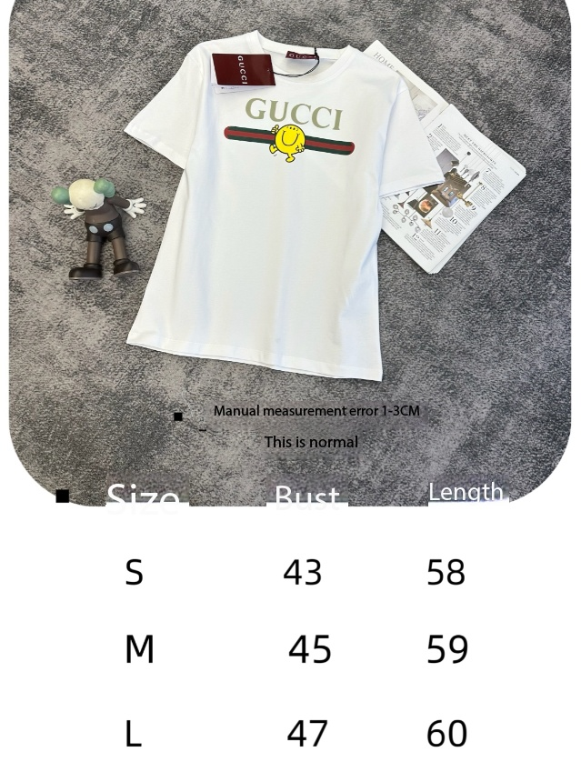 GG SS26 Short-Sleeve T-Shirt White Cotton 350766