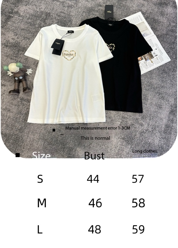 Fendi Roma Floral Heart Logo T-shirt Cotton 350696