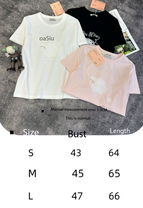 CD SS26 Sheep-Print T-shirt Cotton 350682