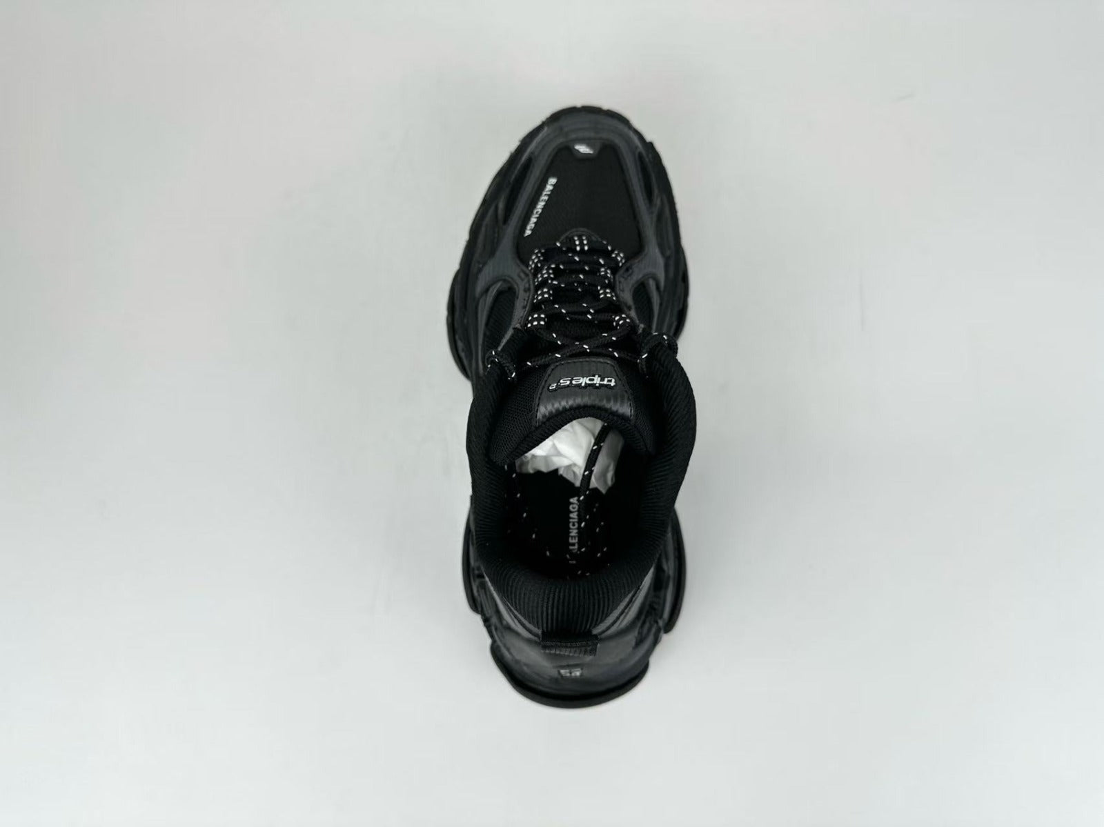Balenciaga Triple S.2 Sneaker Black Polyurethane Polyester