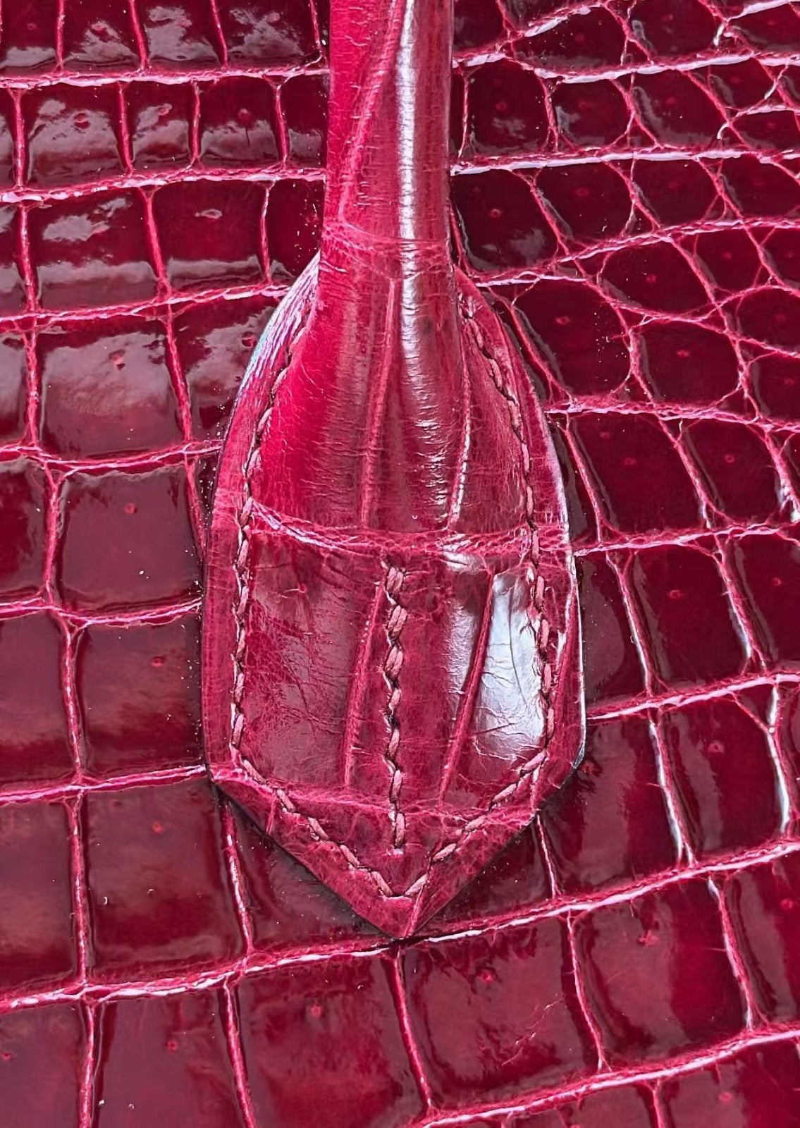HM Birkin 25cm Deep Red Shiny Crocodile (15 day for production)