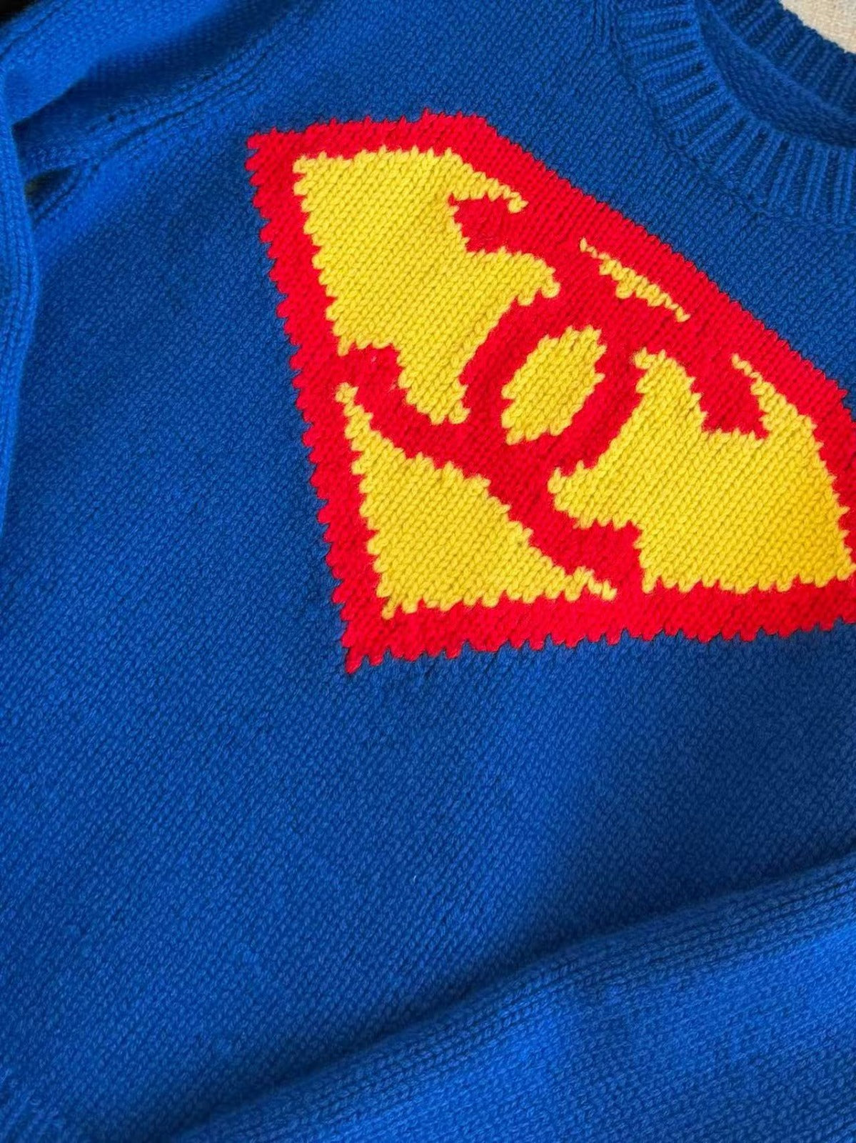 CC 26A Superman Sweater Blue Wool
