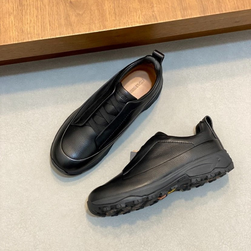 Zegna 2026 Triple Stitch Sneaker Black Cowhide