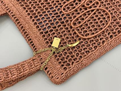 Chloe Summer Banana Bag 33cm Summery Raffia