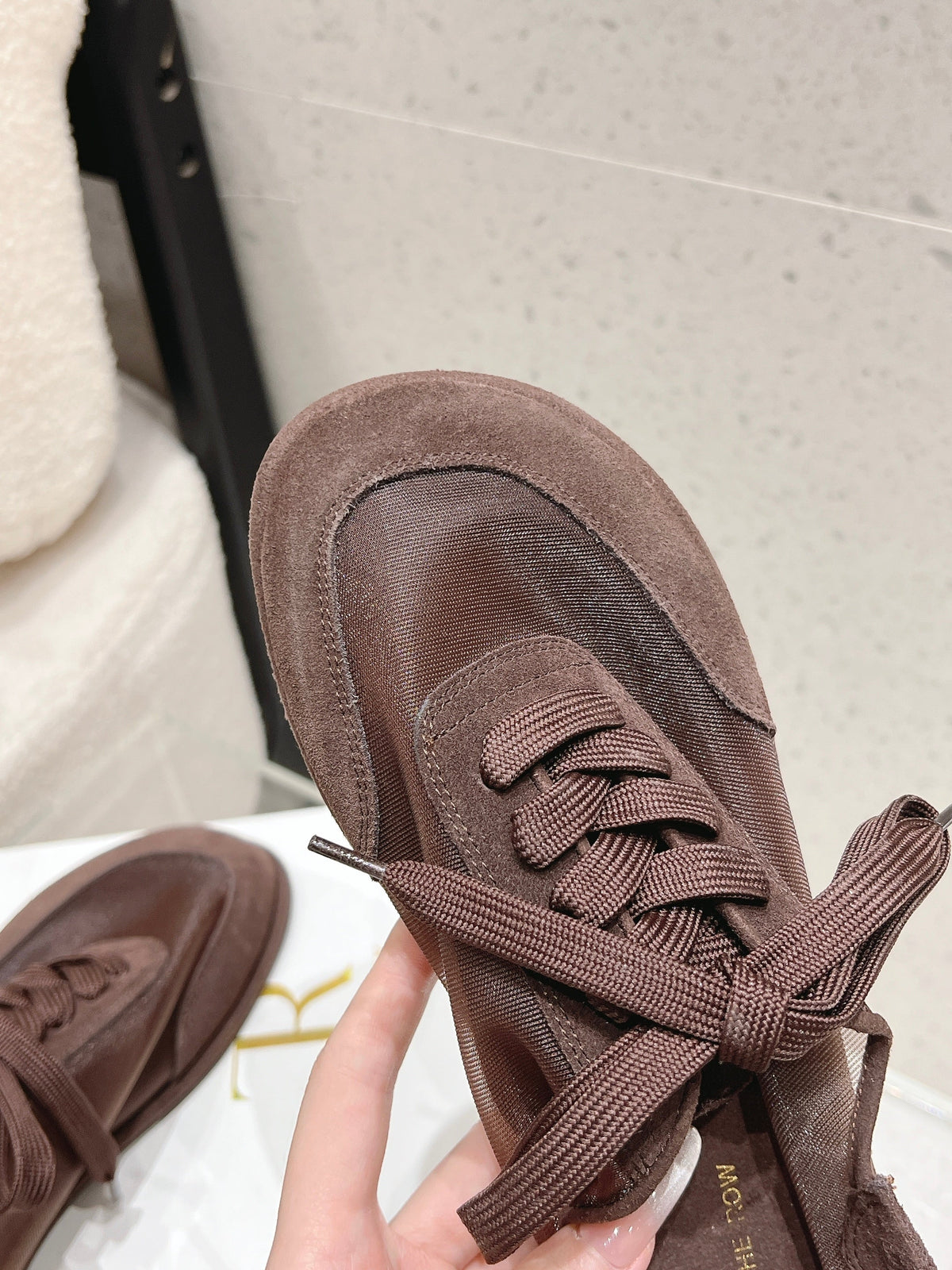TR Clement Sneakers Medium Calfskin Suede Mesh 178910