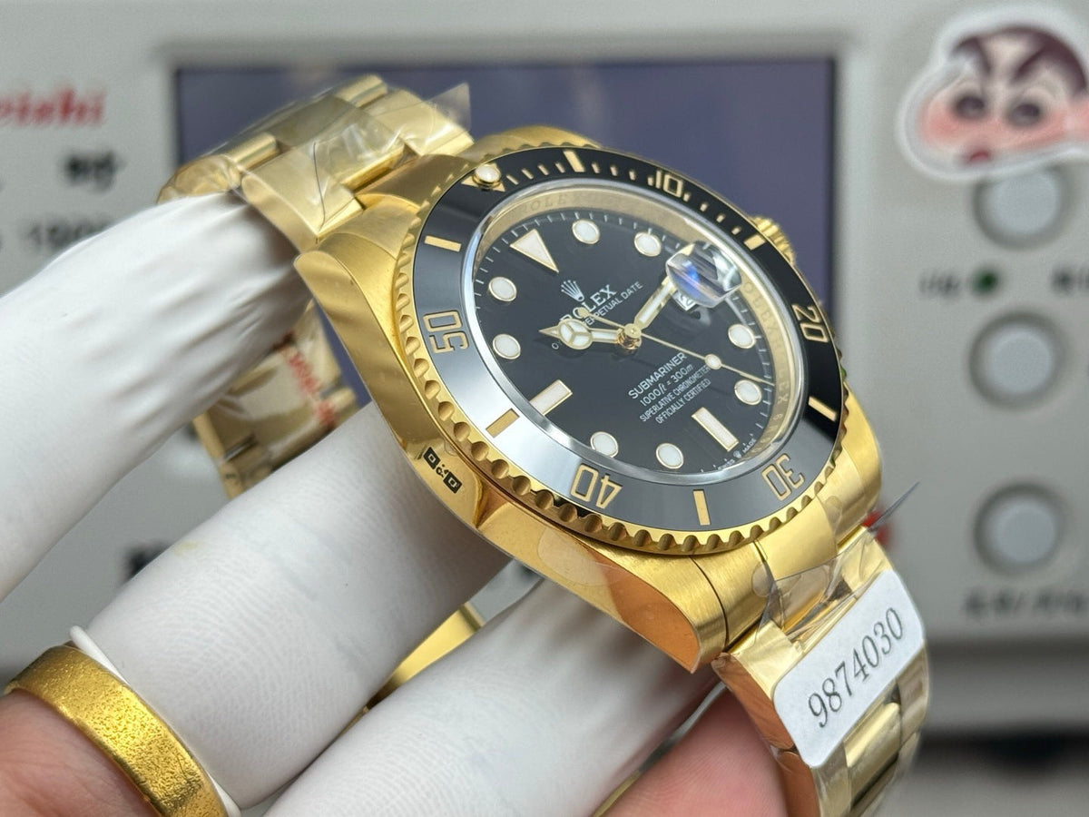 Rolex Submariner Date Gold Case Black Ceramic Dial