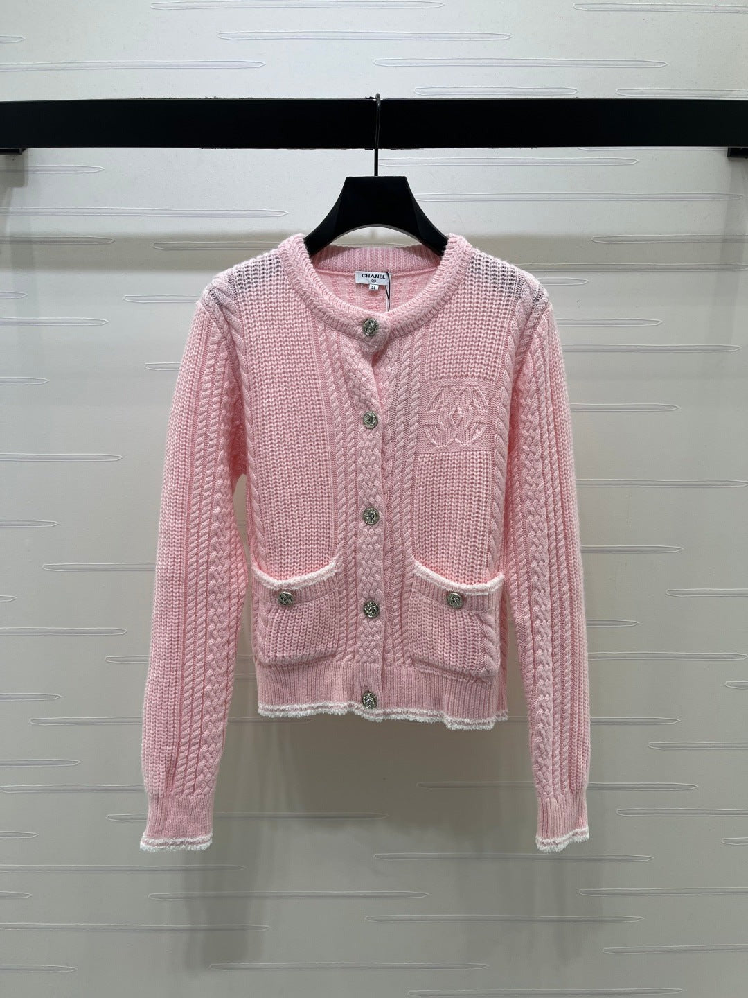 CC 26S Knit Cardigan Patch Pockets Wool 433233