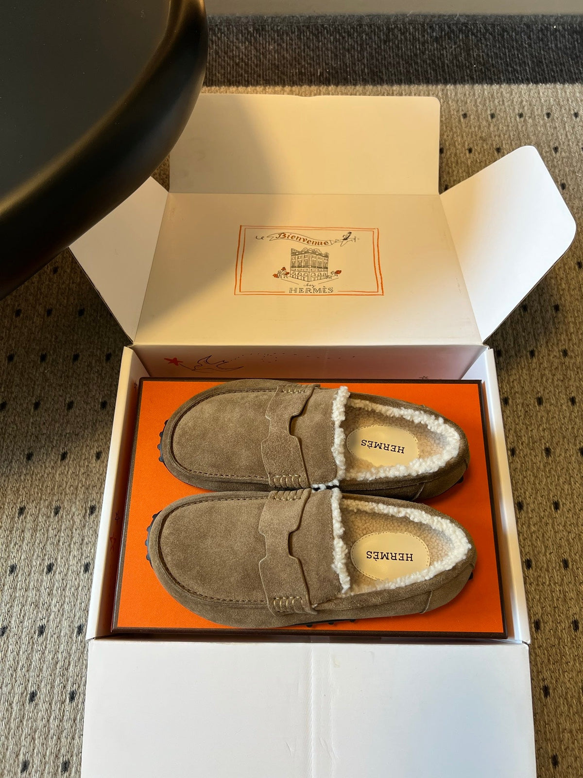 HM 26S Destin Loafers Greyish Beige Suede