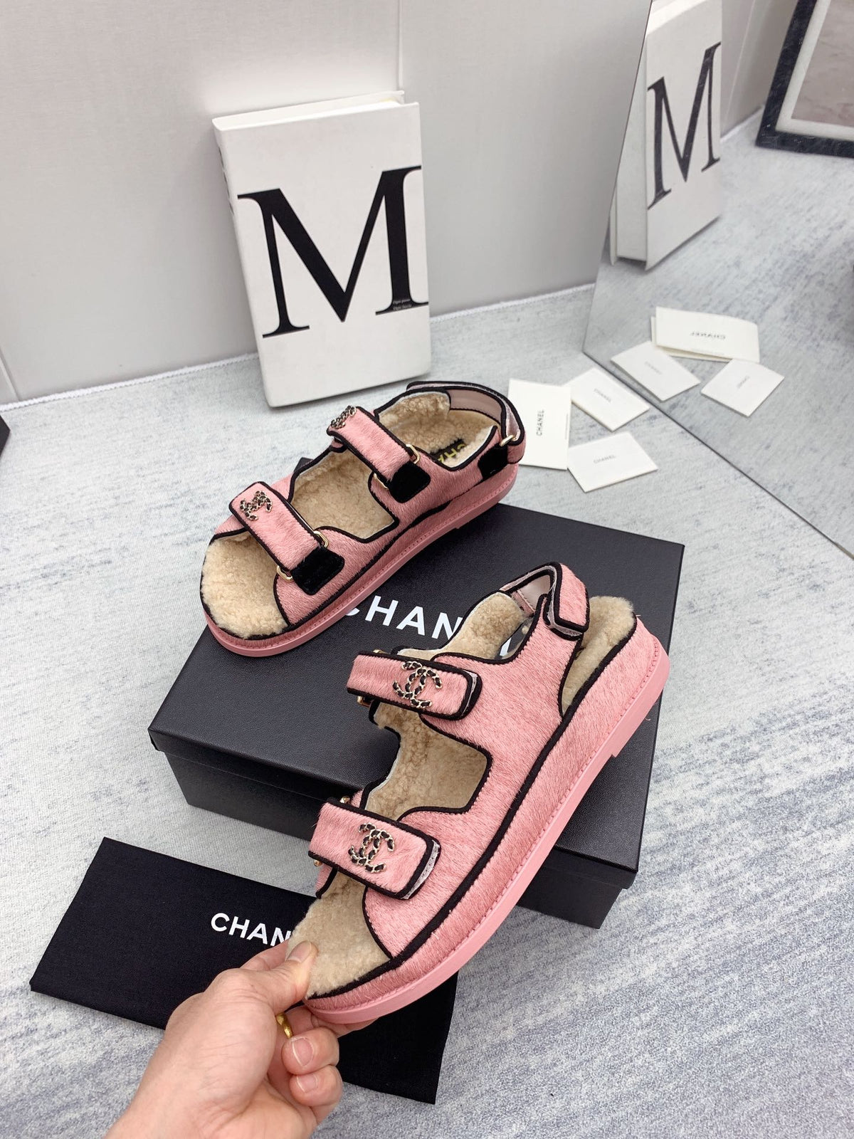 Chanel 2026 Dad Sandals Wool 161805