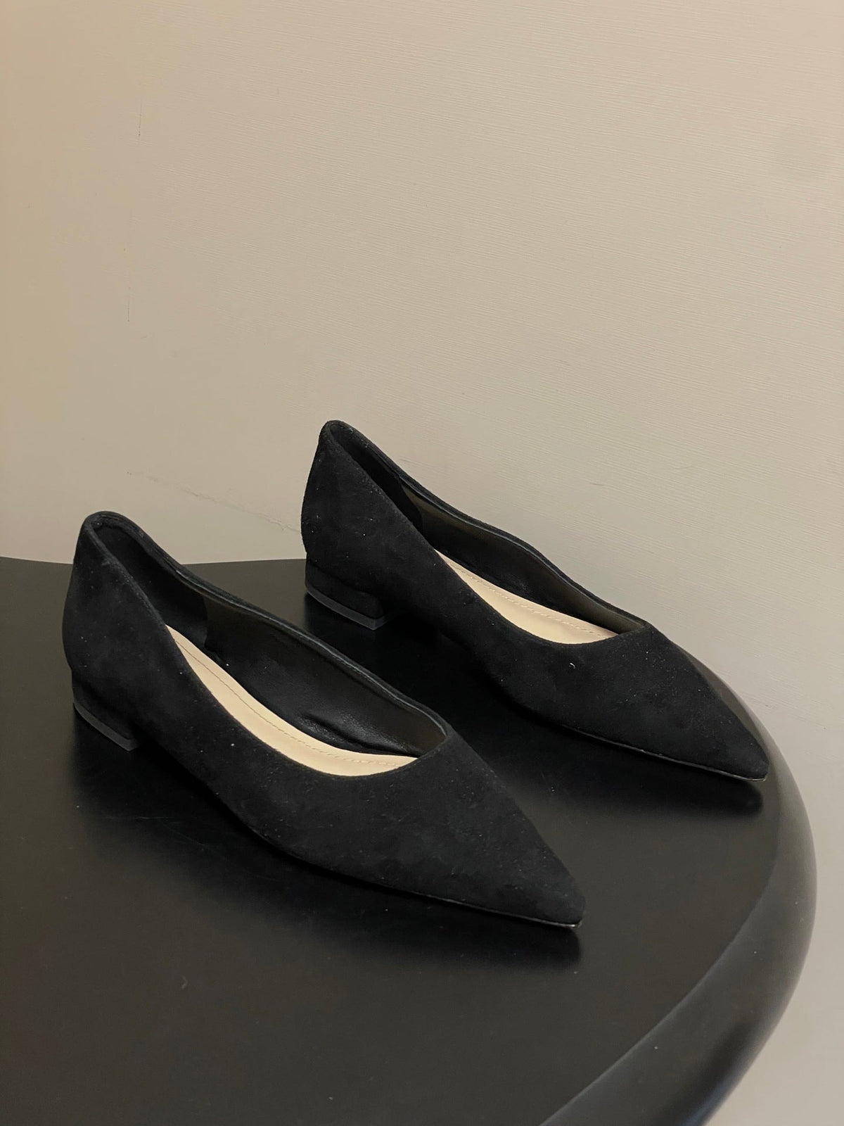 GR 26s Flats Black Suede 164793