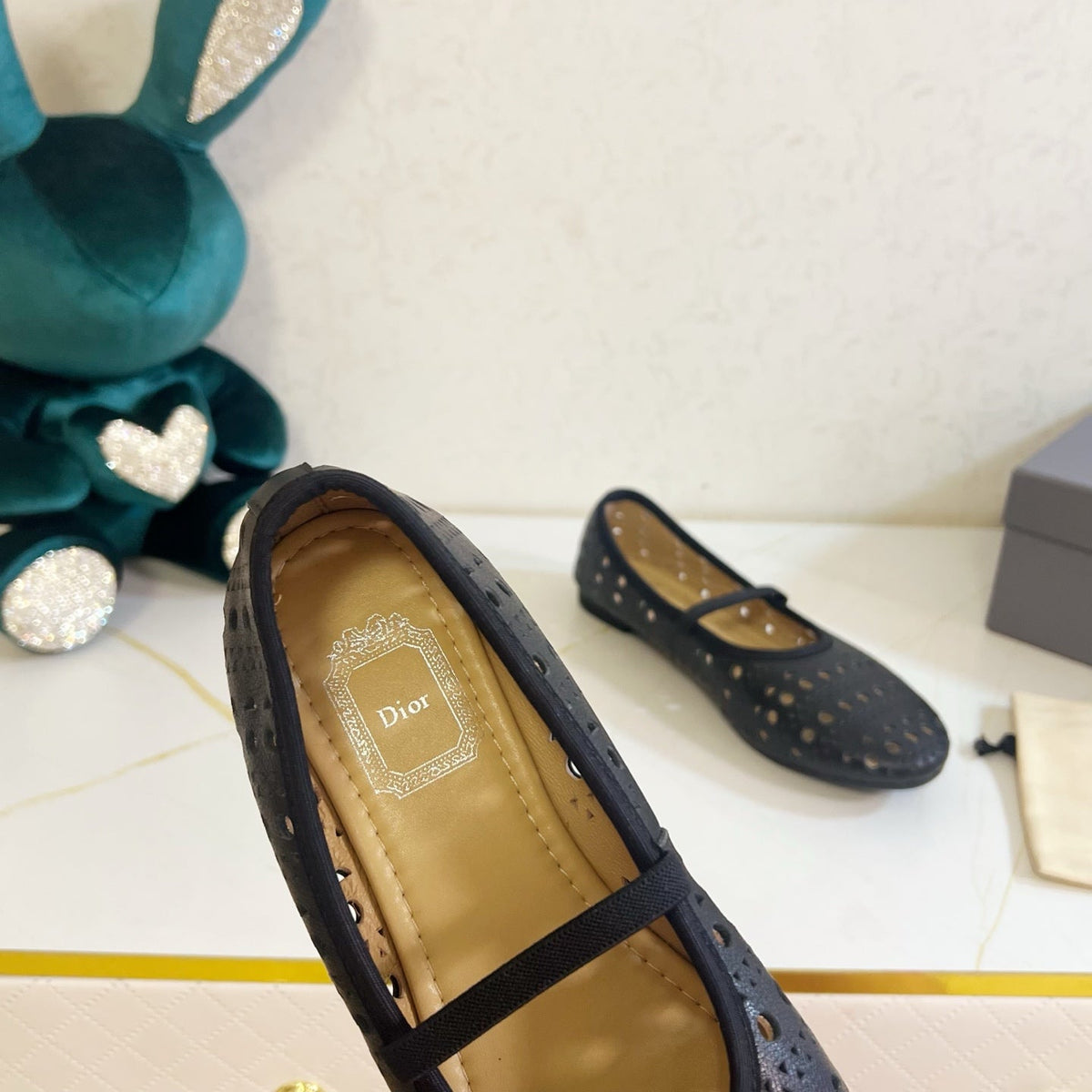 Dior 26s Mary Jane Flats Black Calfskin
