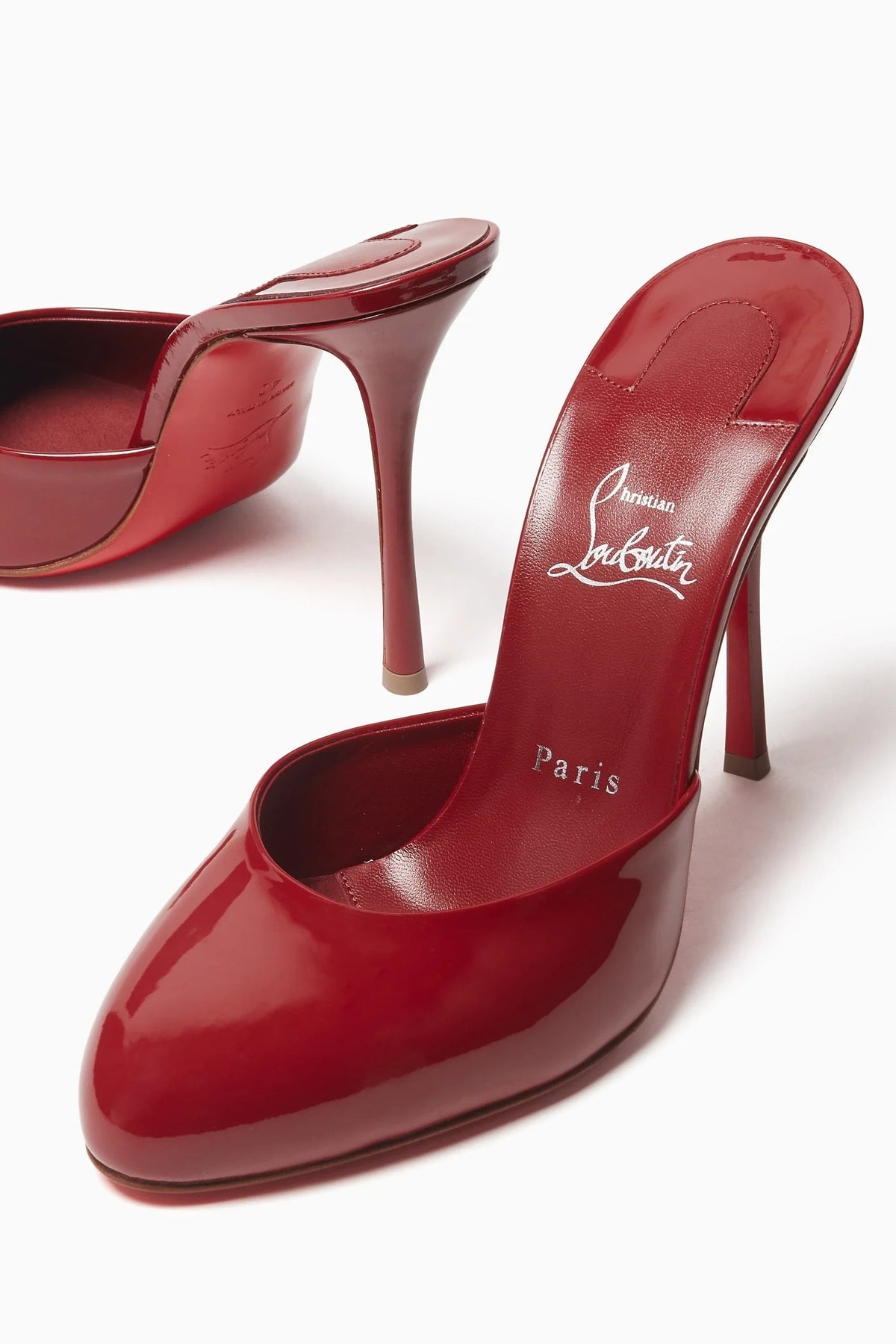 Christian Louboutin 2026 Dolly Mule 100mm Patent Leather