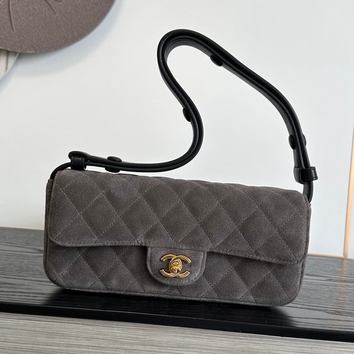 Chanel 2026 Quilted Flap Bag 25cm Suede Lambskin