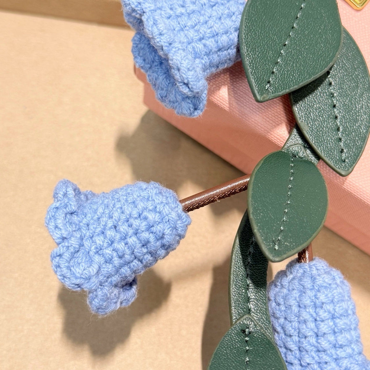 Miu Miu Lilac Crochet Floral Charm