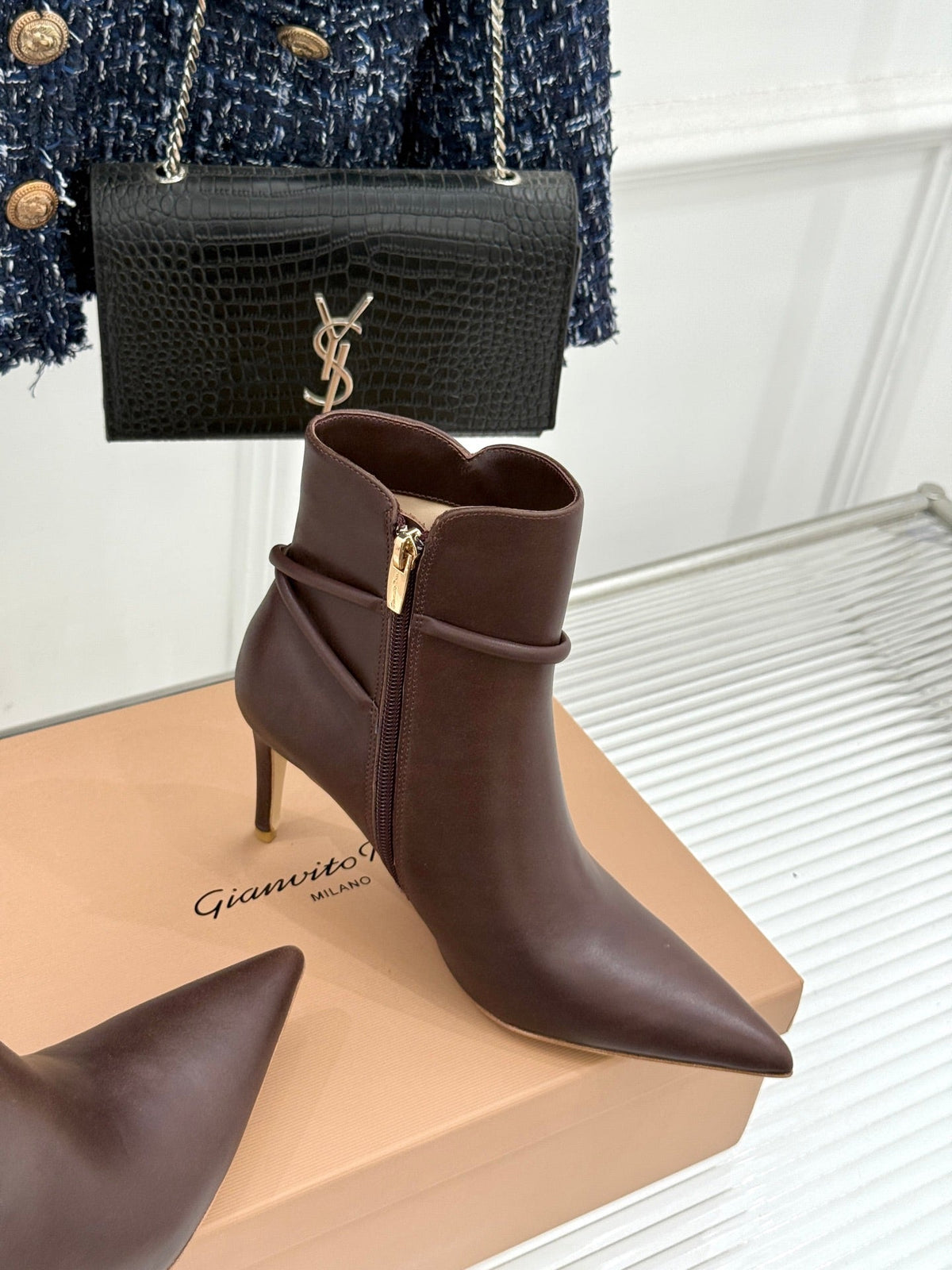GR 26s Jungle Mamba Booties 8cm Brown Leather 175083