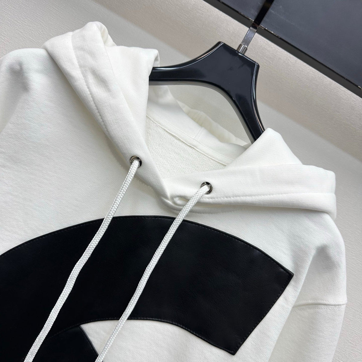Chanel 26s Coco Neige Big CC Hoodie White Black 444294