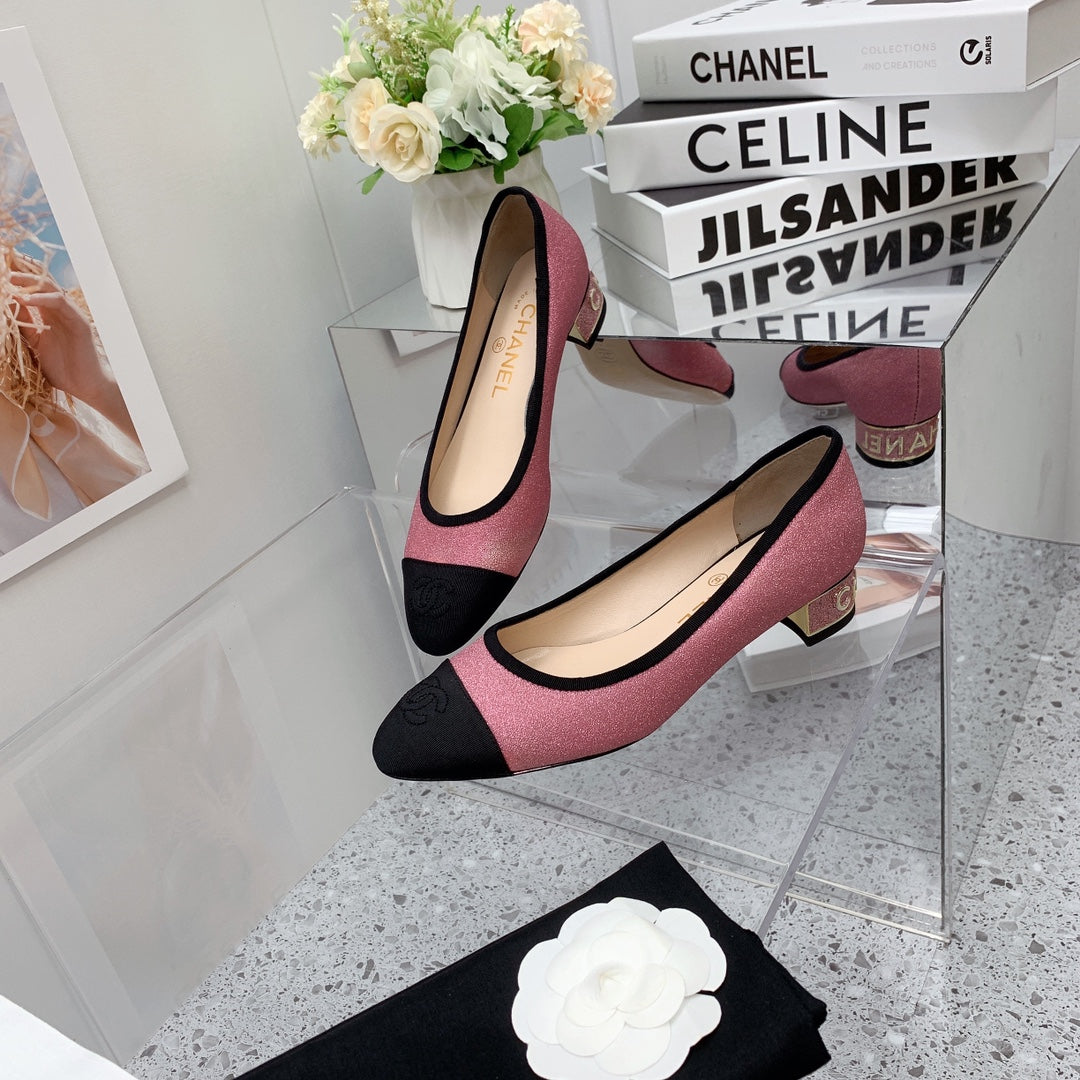 Chanel 2026 Pumps 30mm Glitter Fabric 162123