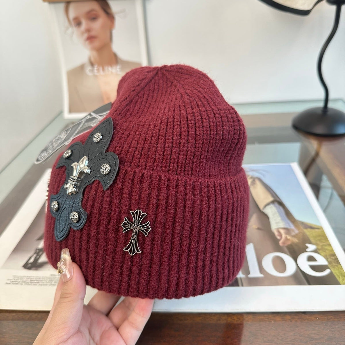 Chrome Hearts Knitted Beanie Hat 512477