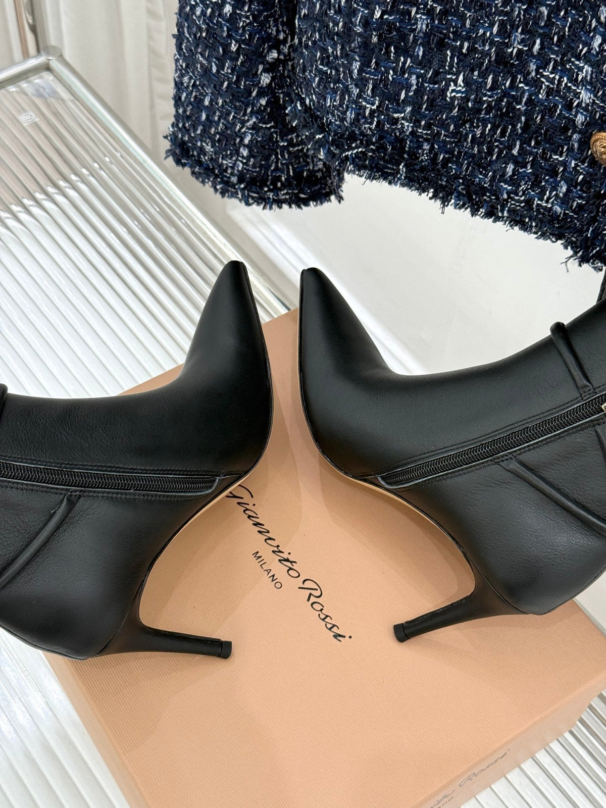 GR 26s Jungle Mamba Booties 8cm Black Leather 175081