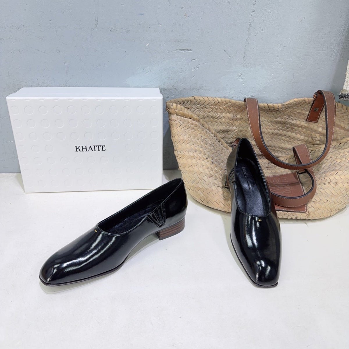 Khaite 26s Colt Loafers 1.2cm Black Leather 107778